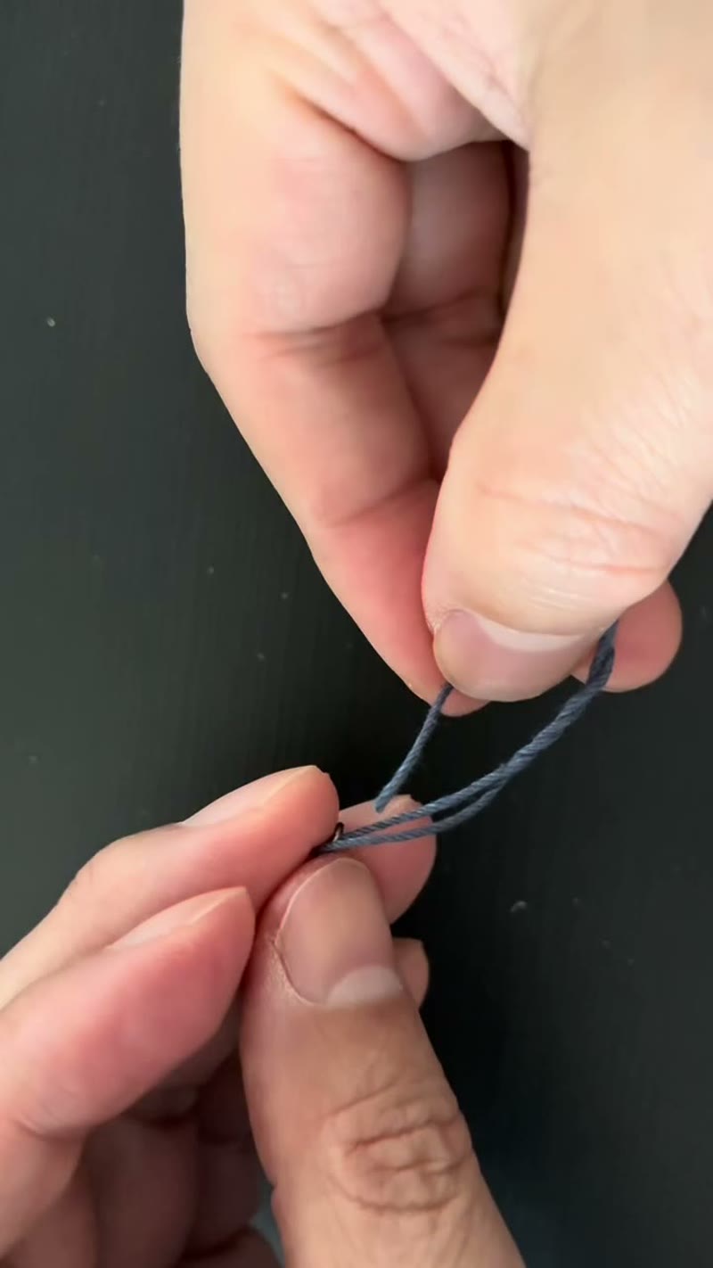 サルカン結び方 輪を作る