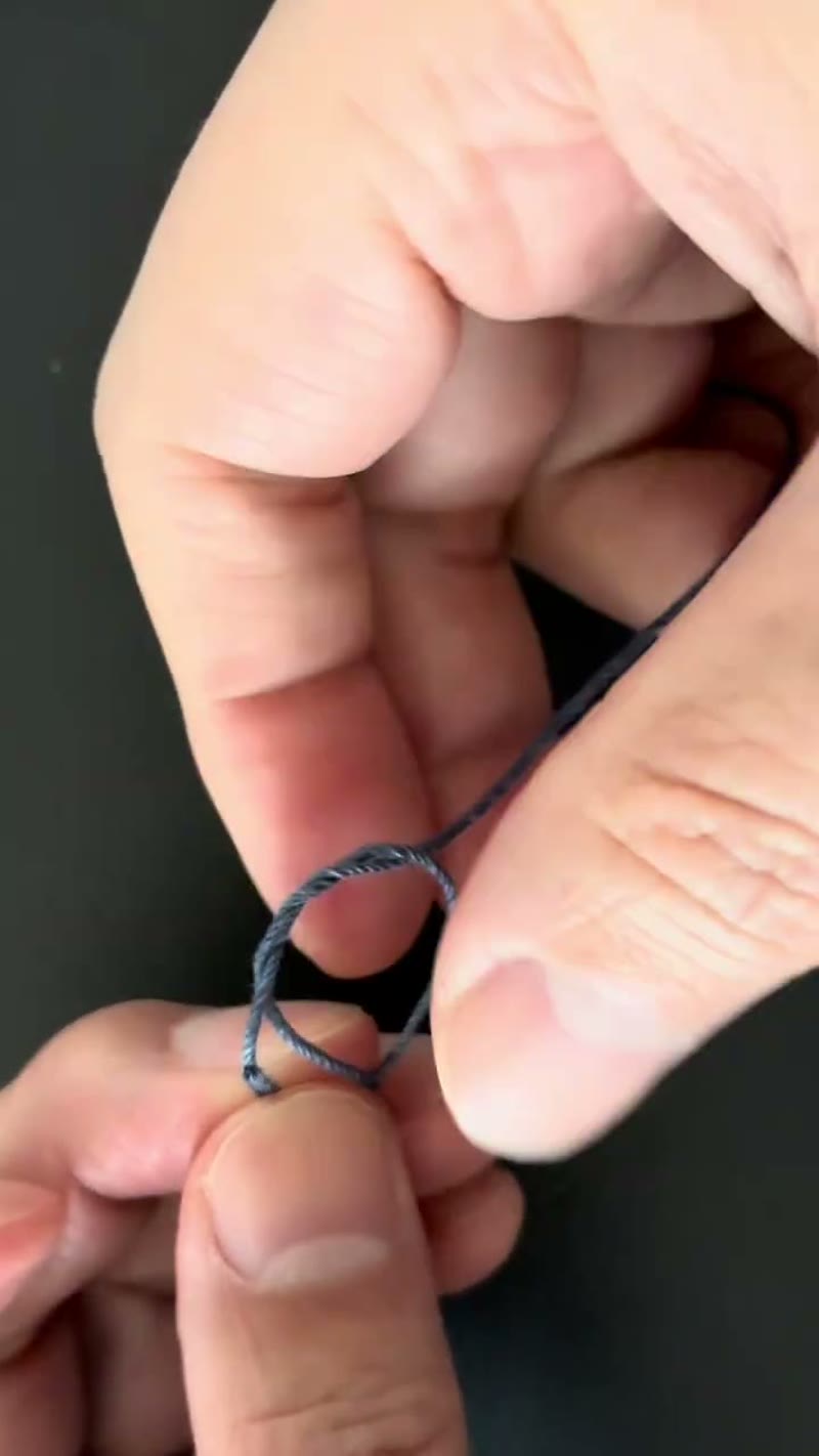 サルカン結び方 巻き付ける
