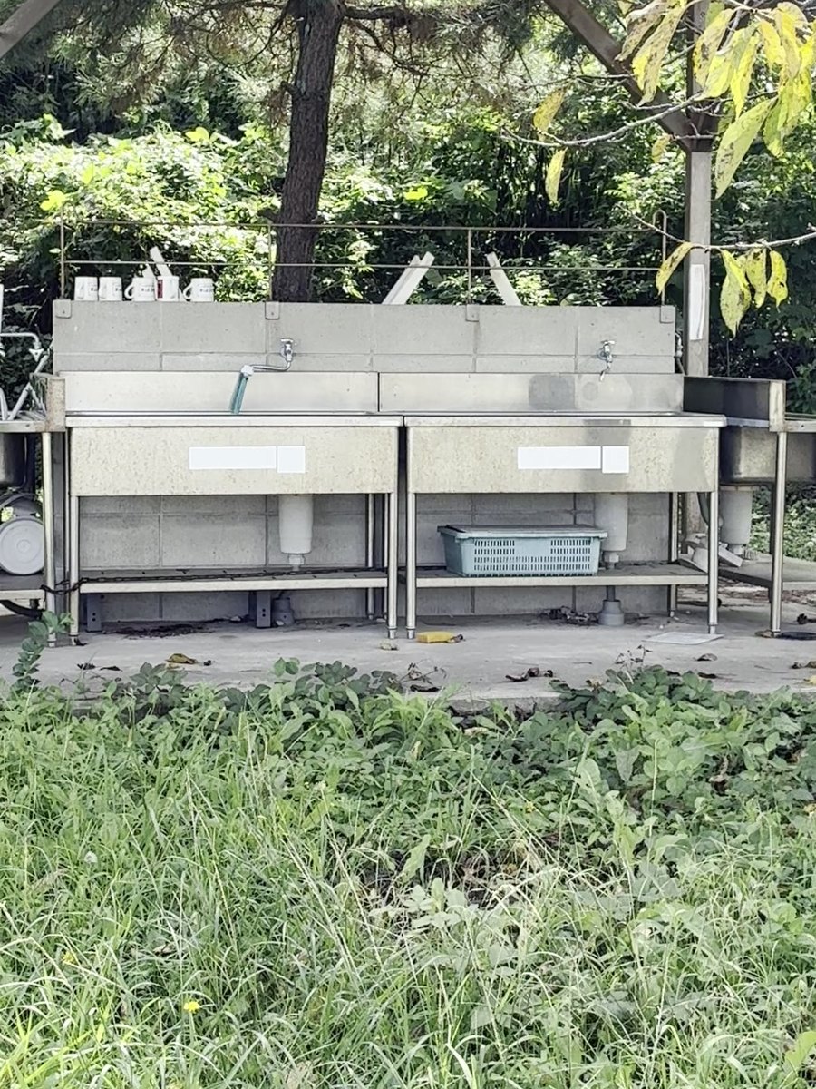 聖崎バーベキュー場の炊事場